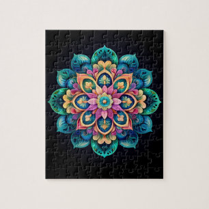 Colorida Mandala Quebra-cabeça