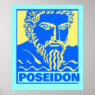 Colorida Poseidon Impressão