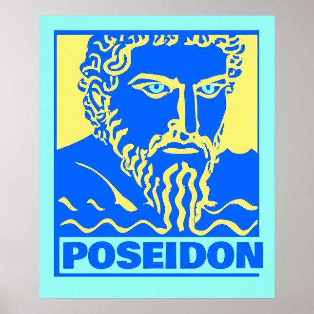 Colorida Poseidon Impressão (Frente)