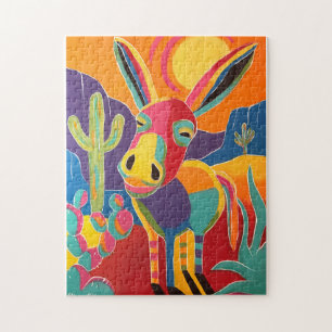 Colorida quebra-cabeça de burro do sudoeste