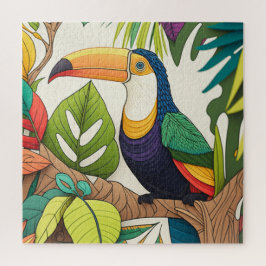 Colorida Toucan Jigsee Quebra-cabeça