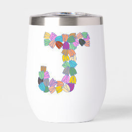 Colorida Tulip - Letra "J"