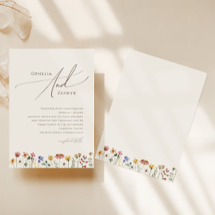 Colorida Wildflower   Convite Para Casamento De Be