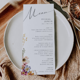 Colorida Wildflower | Menu Janto Casamento de Jard