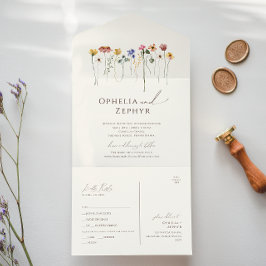 Colorida Wildflower | Selo De Cerco E Envio