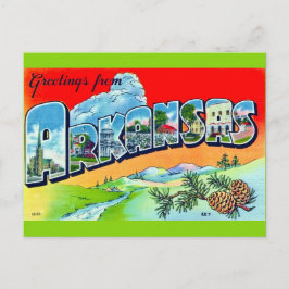 Colorido Cartão Postal Retro Arkansas