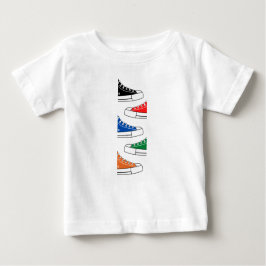 Colorido Casual Criadores Bebês T-Shirt