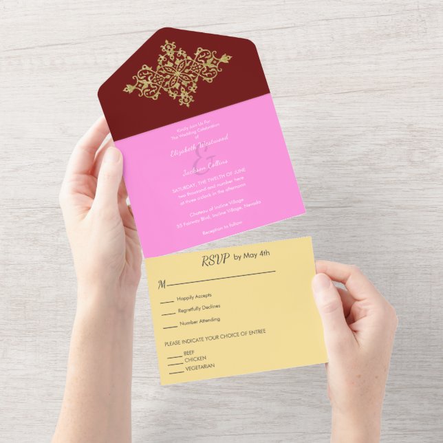 Colorido com Casamento Dourado (Aba destacável)
