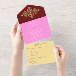 Colorido com Casamento Dourado