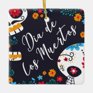 Colorido Dia de los Muertos Ornamento