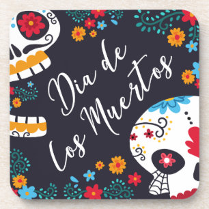 Colorido Dia de los Muertos Porta copos