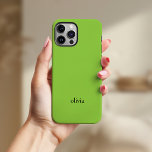 Colorido e Negrito | Verde e Preto<br><div class="desc">Este caso de tendência com o seu nome apresenta um fundo verde colorido e carreso,  com texto preto moderno para realmente fazer uma declaração.</div>