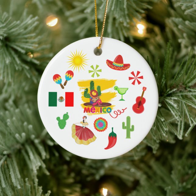 Colorido Enfeites de natal mexicano (Árvore)