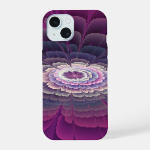 Colorido Floral Abstrato Arte Fractal Rosa Marcant