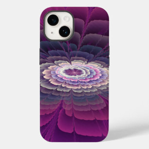 Colorido Floral Abstrato Arte Fractal Rosa Marcant