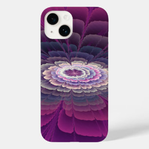 Colorido Floral Abstrato Arte Fractal Rosa Marcant
