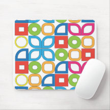 Colorido Mousepad Geométrico Moderno de Meados do