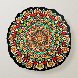 Colorido Padrão Mandala Almofadas de Arremesso Bo