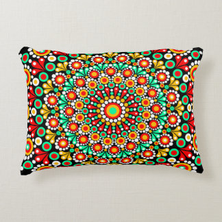 Colorido Padrão Mandala Almofadas de Lançar Boho