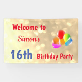 Colorido Personalizado 16.º Aniversário