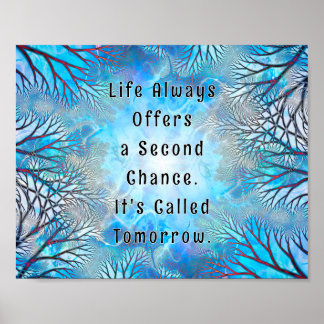 Colorido Poster de Palavras Motivacionais e Inspir