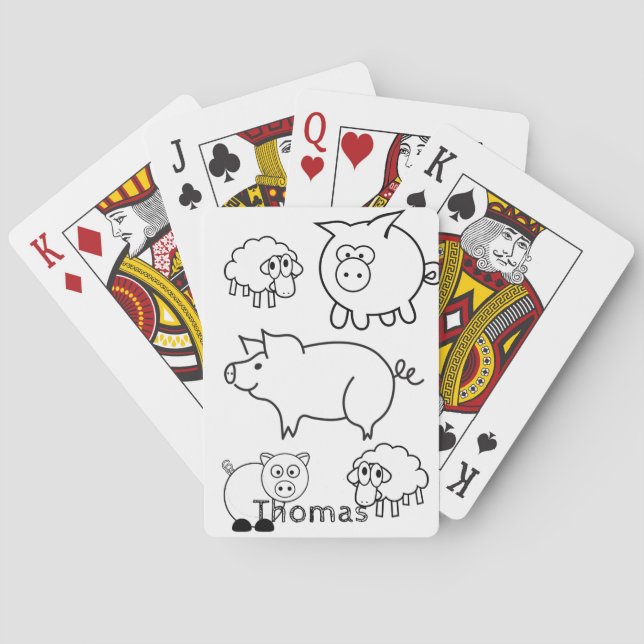 Colorindo Baralho de Cartas de Jogar (Verso)