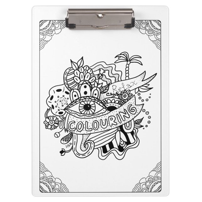 Colorindo e relaxe a prancheta (Frente)