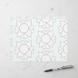 Colorir A Folha De Coloração Das Flores