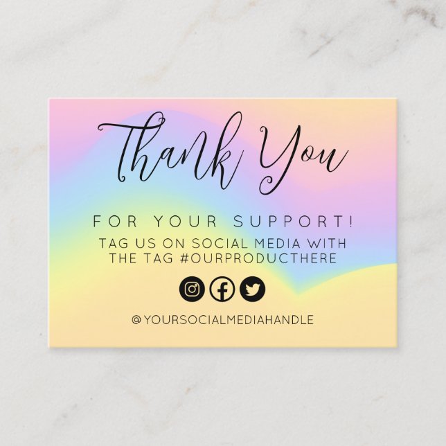 Colorir Caligrafia Pastel Inserção de Mídia Pastel (Frente)