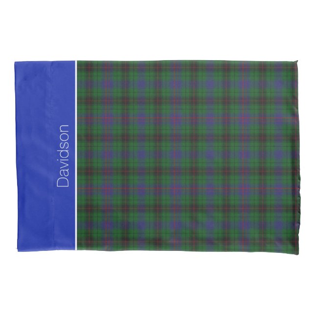 Colorir Clan Davidson Tartan Travesseiro Xadrez (Frente)