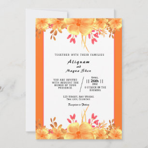 Colorir design de convites de casamento