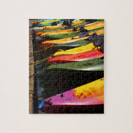 Colorir quebra-cabeça de serra de Jigsera Kayaks