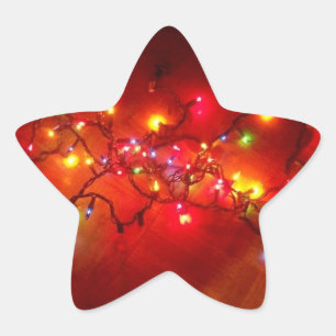 "Coloriu luzes" Estrela-Deu forma a etiquetas