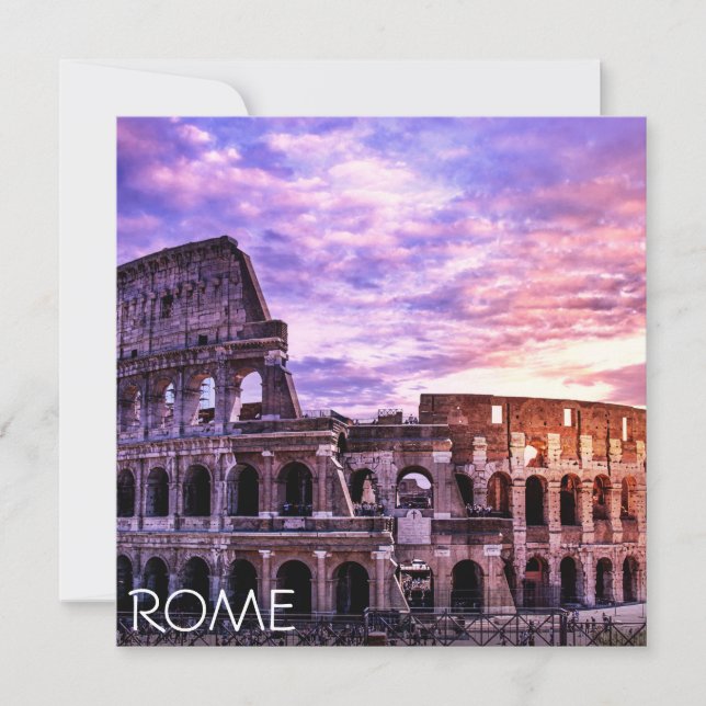 Coloseu em Roma ao pôr do sol (Frente)