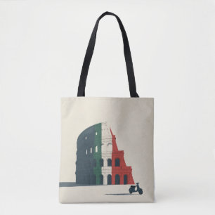 Colosseum Tricolore Tote Ombro - Vespa Italiana