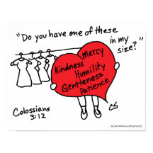 Colossianos 3:12 Poster do Coração Vermelho