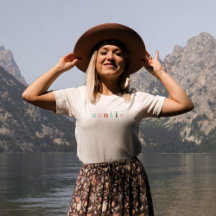 Colourful Auntie Aunt Newborn Baby Family T-shirt