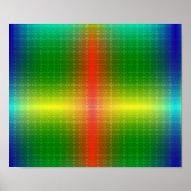 colourful poster design features a vibrant rainbow (Frente)