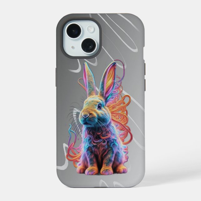 Colourful Rabbit phone case (Verso)