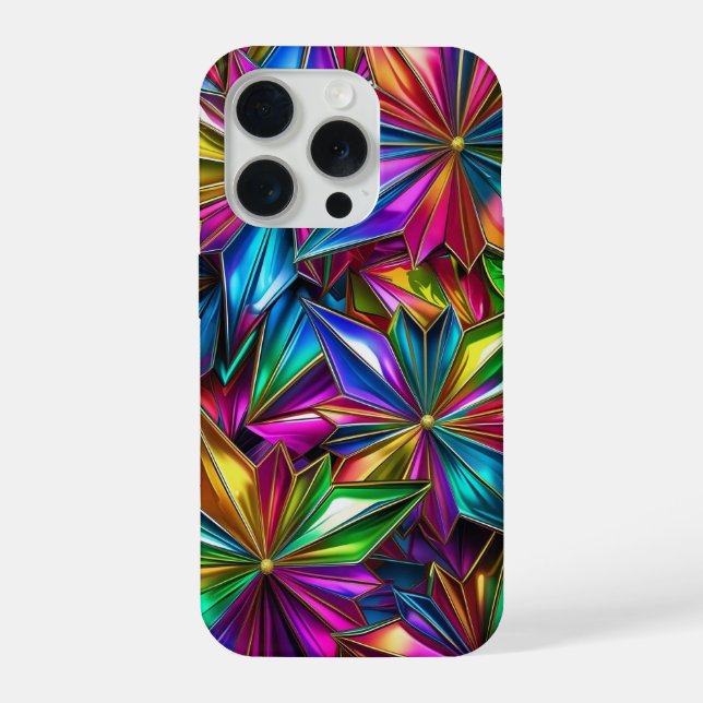 Colourful starbursts Phone Case (Verso)