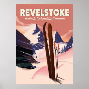 Columbia Britânica de Revelstoke, poster do esqui