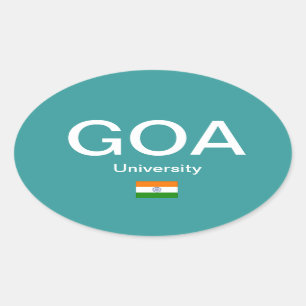 Coluna Goa University* (Índia) Autocolante Oval d