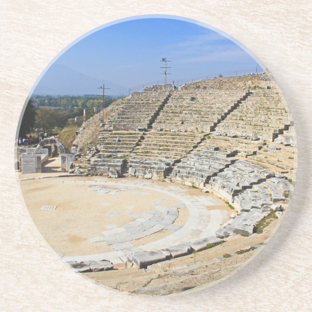 Coluna histórica na Porta copos de Grécia Norte (Frente)