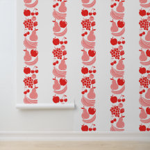 Colunas de Frutas de Cozinha Rosa Vintage – Grandm