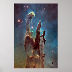 Colunas do poster fotográfico da criação