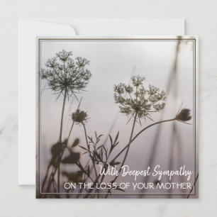 Com A Mais Profunda Simpatia Pela Perda Da Sua Mãe