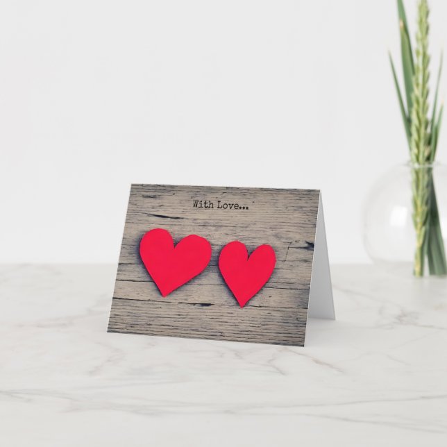 Com amor... Cartão de Festividades (Frente)