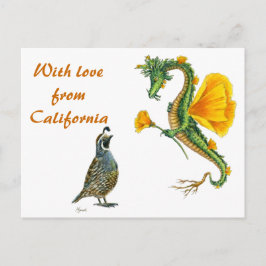 Com amor da Califórnia - cartão postal