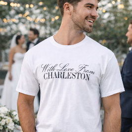 Com Amor da Cidade Personalizada Camiseta de Lança