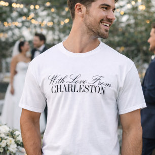 Com Amor da Cidade Personalizada Camiseta de Lança